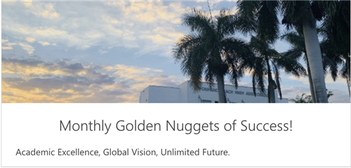 Monthly Golden Nuggets of Success!